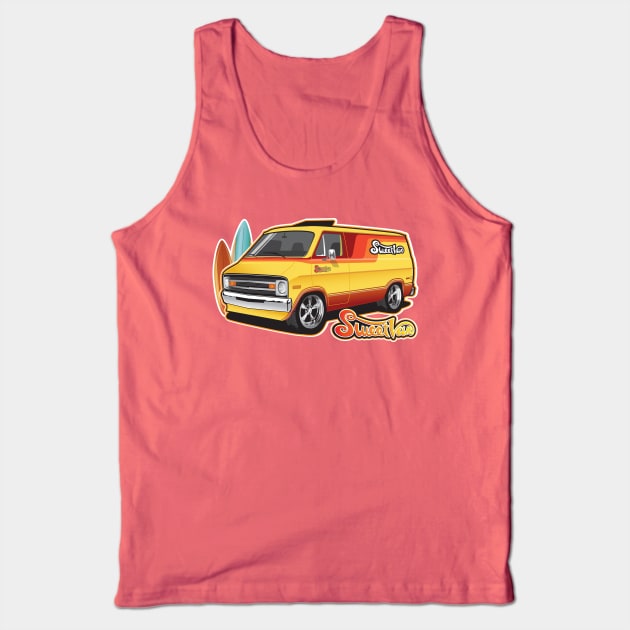 Dodge Sweet Beach Van Tank Top by RBDesigns